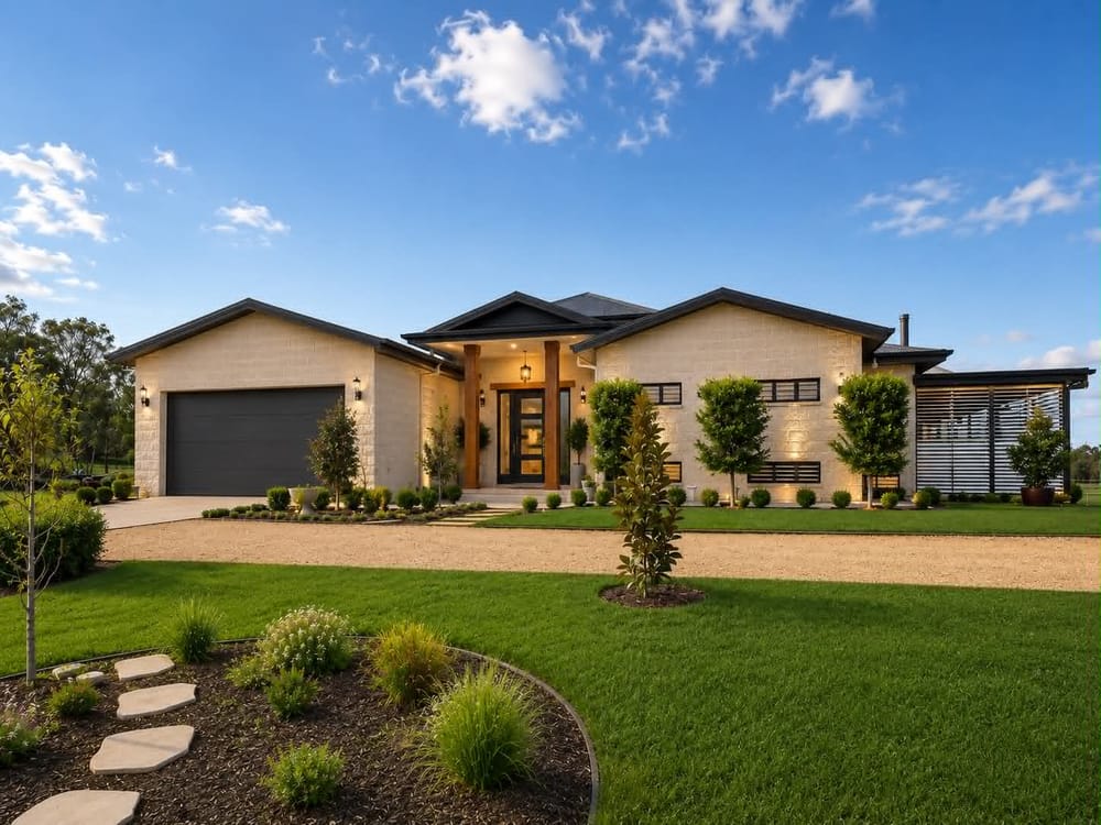 Custom new home near Warwick, built by Mark Collins Builder